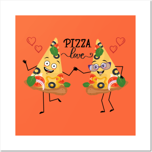 PIZZA LOVE - Lovers - Valentine's Day Posters and Art